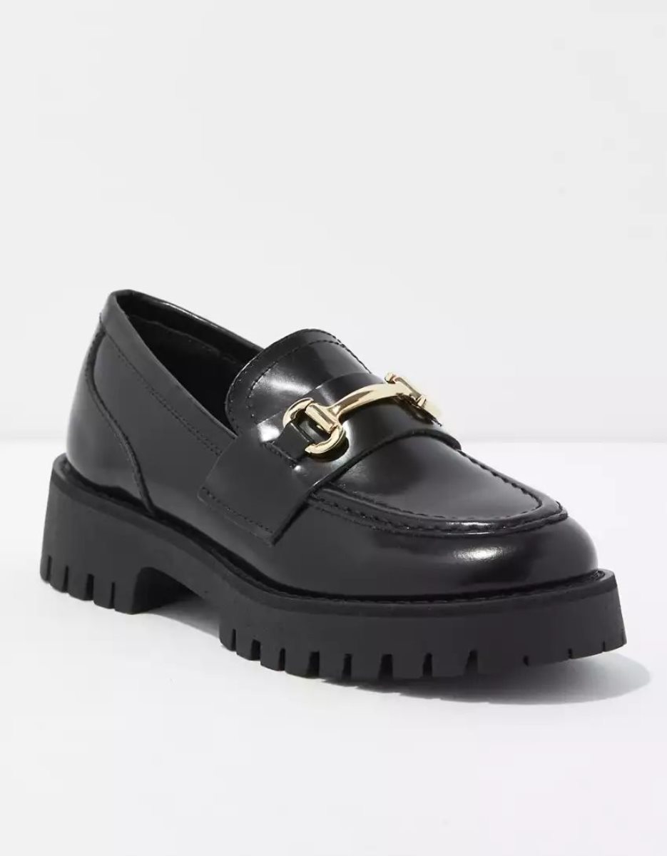 Loafers American Eagle Lando Noir Femme | WVW-95917809